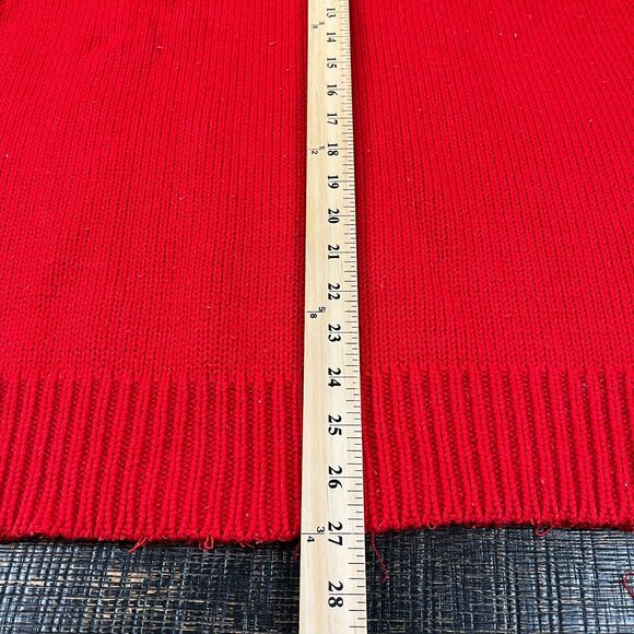Gerard Works Mock Neck Acrylic Knit Red Pullover Sweater Women's Size Large - Picture 4 of 6